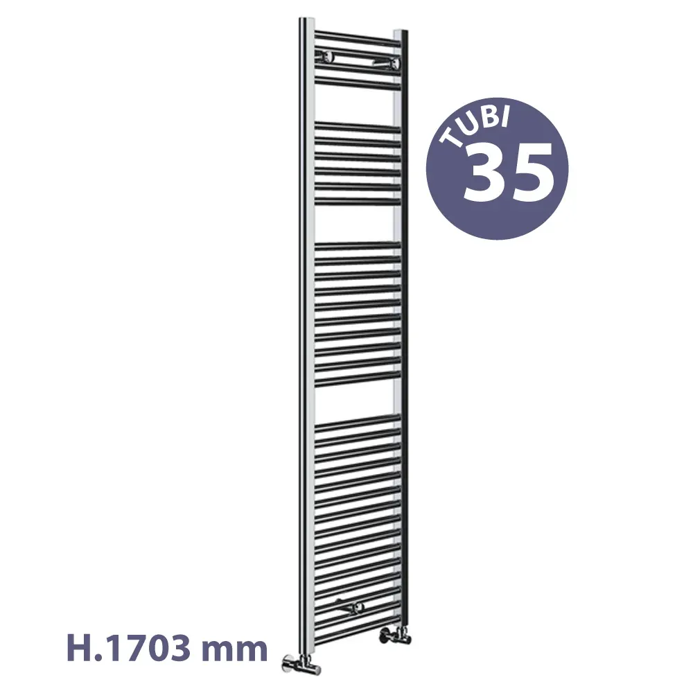 Termoarredo Sanremo Cromato Diritto H.1703 X L.500 X I.450