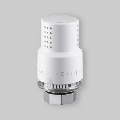 Testa Termostatica Con Sensore Liquido Arredo Bianca M30X1,5