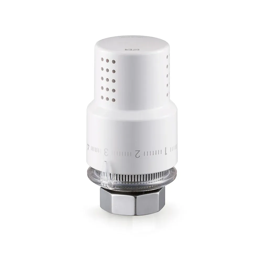 Testa Termostatica Con Sensore Liquido Arredo Bianca M30X1,5