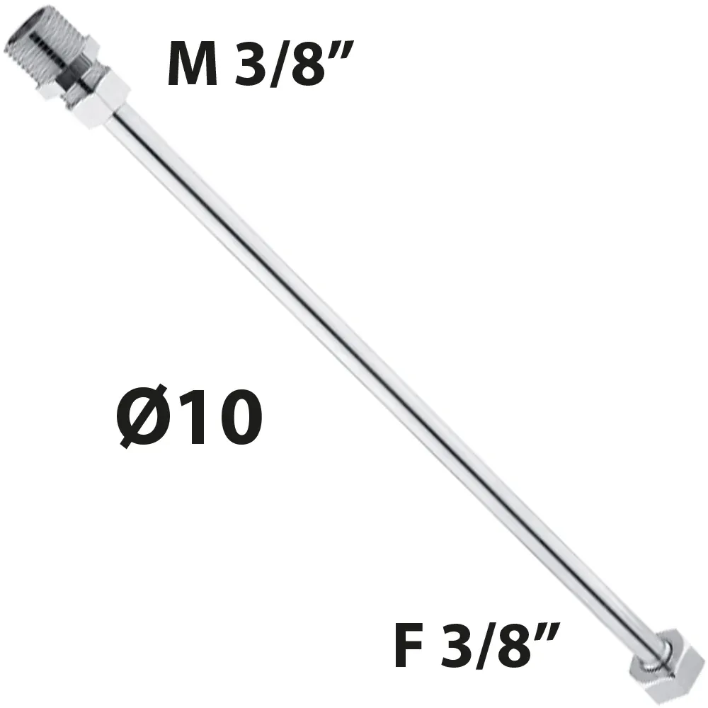 Tubetto Di Rame Cromo Mf 3/8" X 3/8" Cm 100