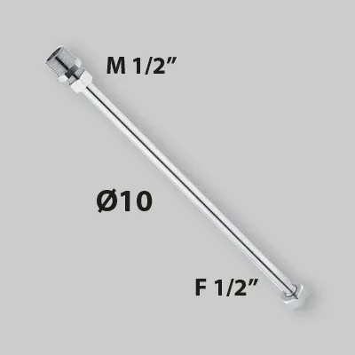 Tubetto Di Rame Cromo Mf 1/2" X 1/2" Cm 100