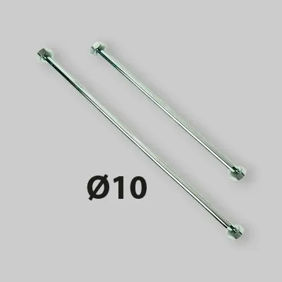 Tubetto Di Rame Cromo F 1/2" Con 2 Flange Ø 10 Cm 100