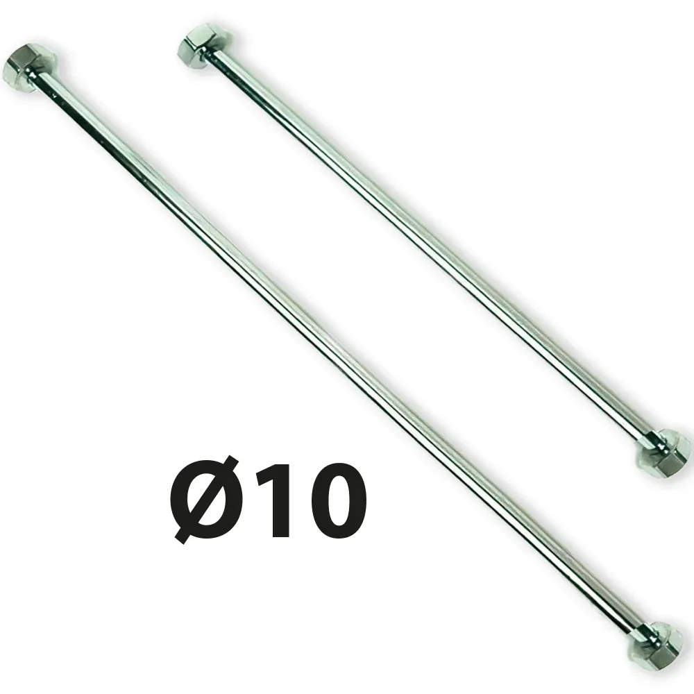 Tubetto Di Rame Cromo F 1/2" Con 2 Flange Ø 10 Cm 100