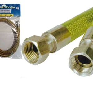 Tubi gas inox flessibili UNI EN 14800. Prezzo per Pezzo.