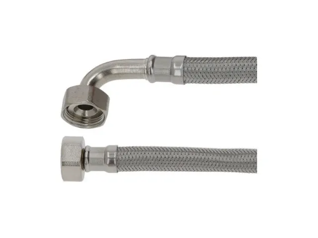 Tubo Carico Lavatrice Acciaio 3/4" Cm 150