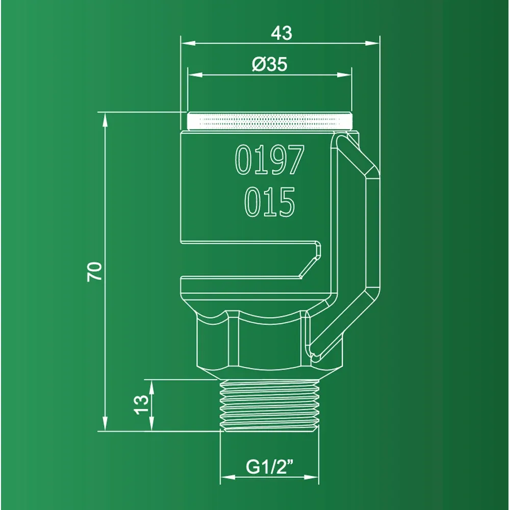 Valvola Di Aspirazione Antisifone E Antivuoto 1/2" M