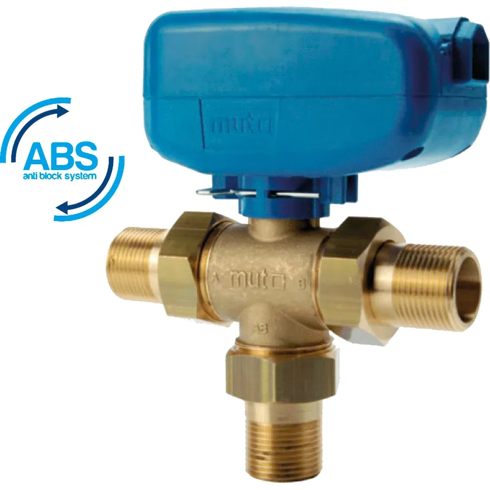 Valvola Deviatrice/Miscelatrice 3 Vie Motorizzata "Tmo 3" 1/2" Pn 10 Kvs 10
