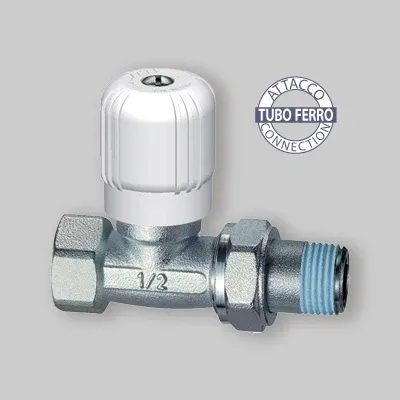 Valvola Diritta Attacco Per Tubo Ferro Far 1/2"
