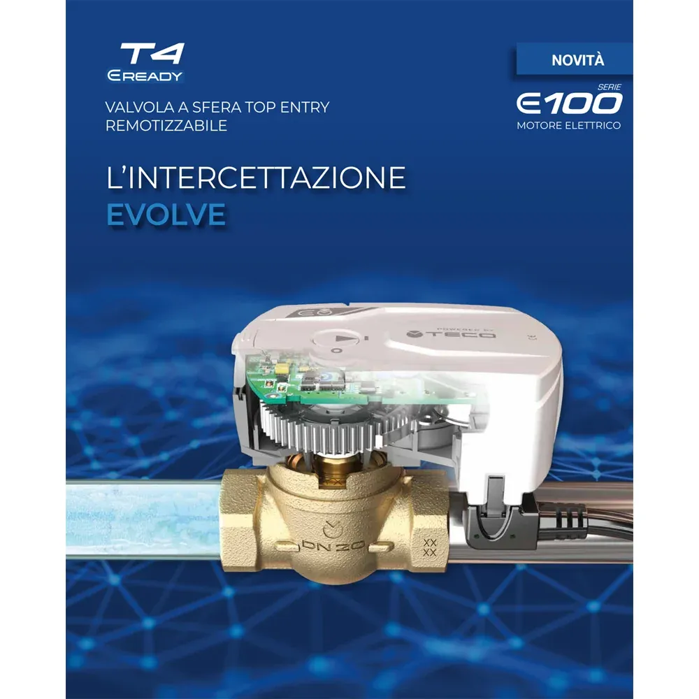 Valvola Di Intercettazione Motorizzabile T4 E-Ready F13 - Dn15