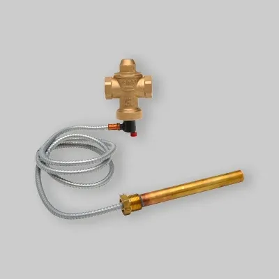 Valvola Di Scarico Termico Doppia Sicurezza 3/4" Capillare Da 1,2 Mt