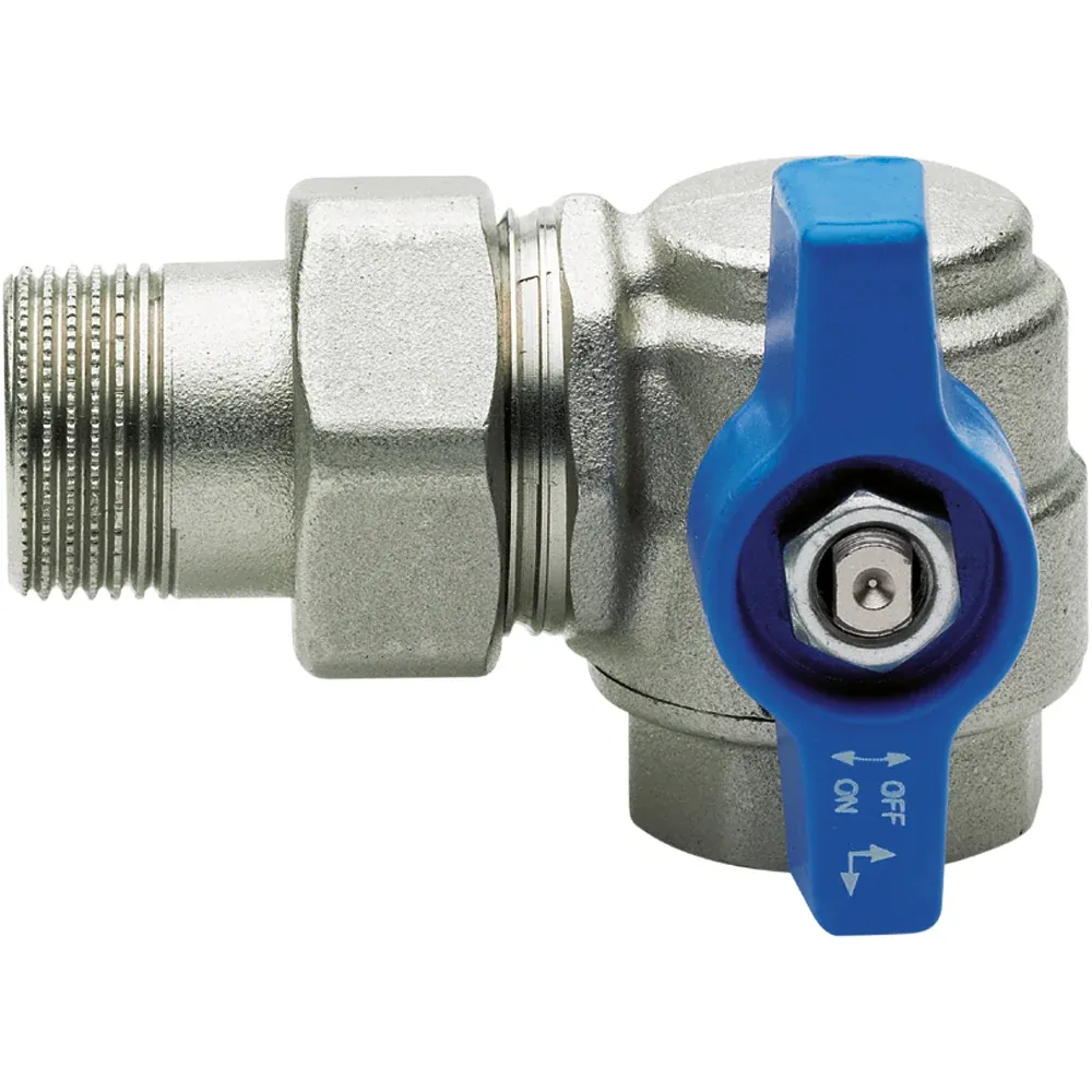 Valvola Squadra Per Collettori Con Presa Frontale Sx 1/2"