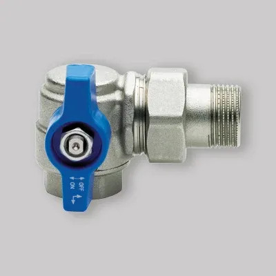 Valvola Squadra Per Collettori Con Presa Frontale Dx 1"1/4