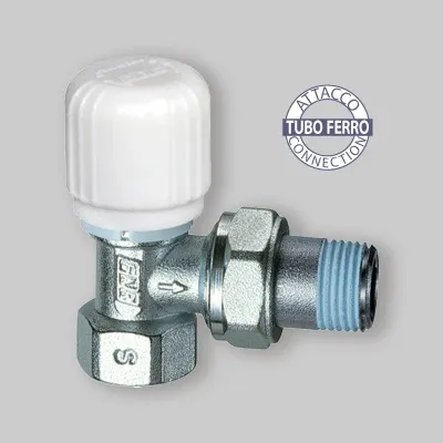Valvola Squadra Termostatizzabile Attacco Per Tubo Ferro Far 1/2"