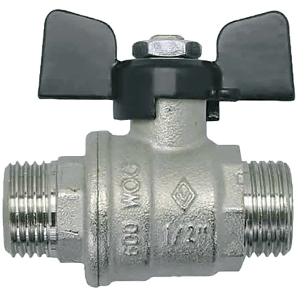 Valvole Sfera P. Totale M-M Farfalla Alluminio Bugatti 1/2" Dn 15 Pn 64