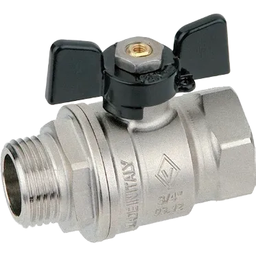 Valvole Sfera P. Totale M-F Farfalla Alluminio Bugatti 3/4" Dn 20 Pn 30