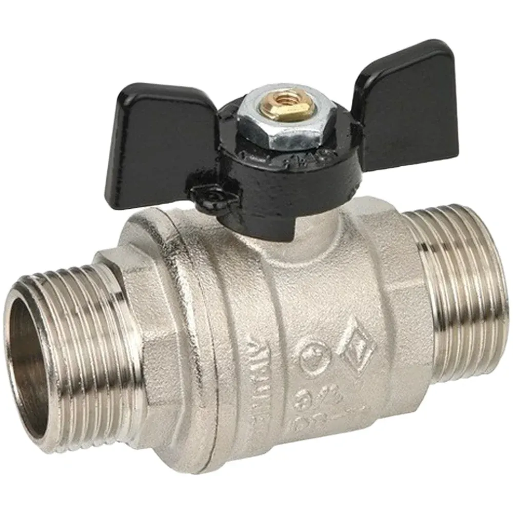 Valvole Sfera P. Totale M-M Farfalla Alluminio Bugatti 3/4" Dn 20 Pn 40
