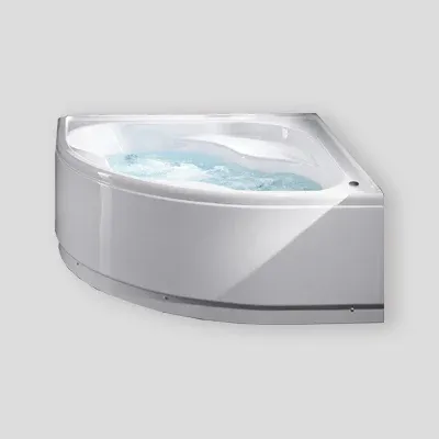 Vasca Idromassaggio Angolare Gea Con Telaio E Pannelli 140X140 Cm