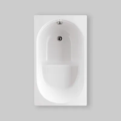 Vasca Rettangolare Gea Con Seduta Solo Guscio 105X70 Cm