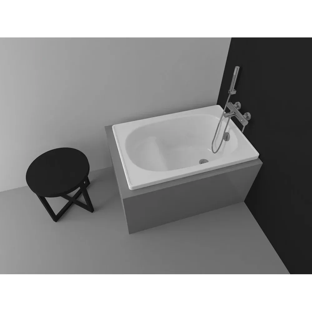 Vasca Rettangolare Gea Con Seduta Solo Guscio 105X70 Cm
