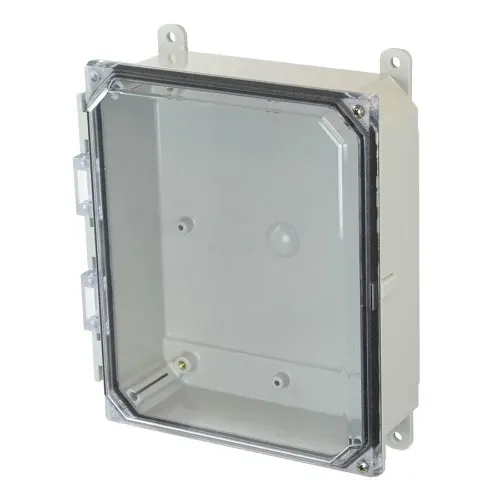 8 Inch Width Window JIC Size Plastica infrangibile Enclosure Clear Covers AMP1082CCH