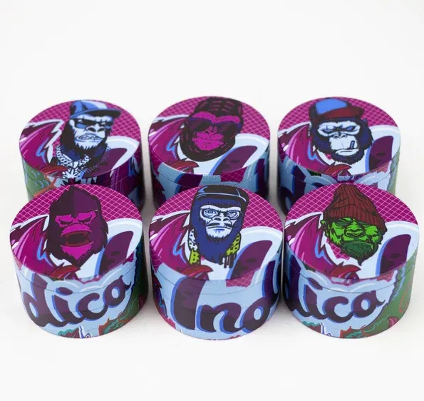 Indica 4 Part Gorilla Zinc Grinder con Rivestimento Antiusura