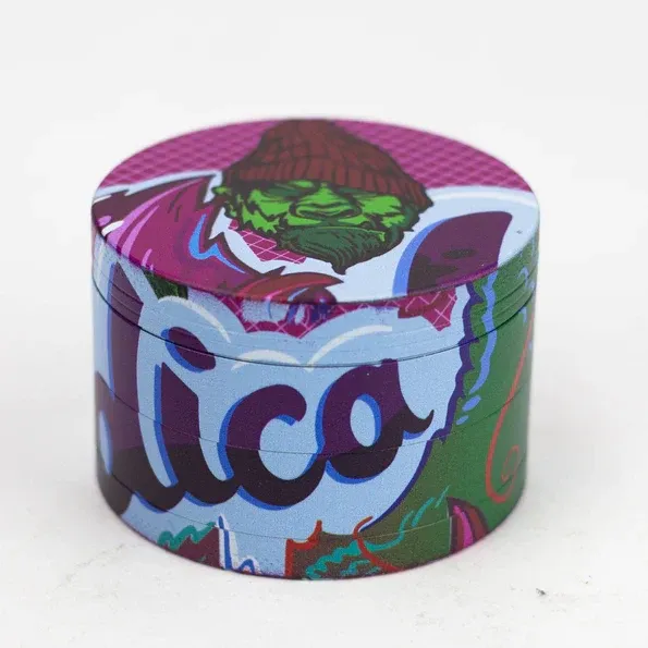 Indica 4 Part Gorilla Zinc Grinder con Rivestimento Antiusura