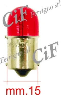 Lampada rossa 12V 10Watt