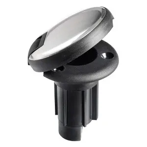 Basetta nera incasso cappuccio inox 3 contatti COD 11.000.24