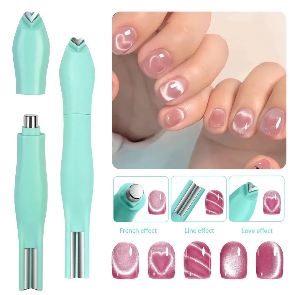 3--1 Heart Cat Eye Magnet Tool - Multi-Effect Scomponibile Magnetic Wand Gel Polish per Derby