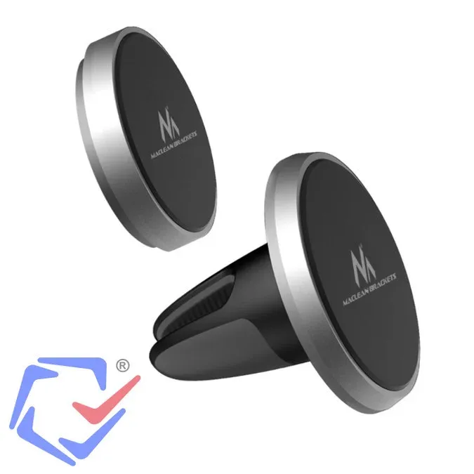 MacLean MC-746 Serie di comfort del supporto per telefono cellulare per auto magnetica, monte di ventilazione, alluminio p...