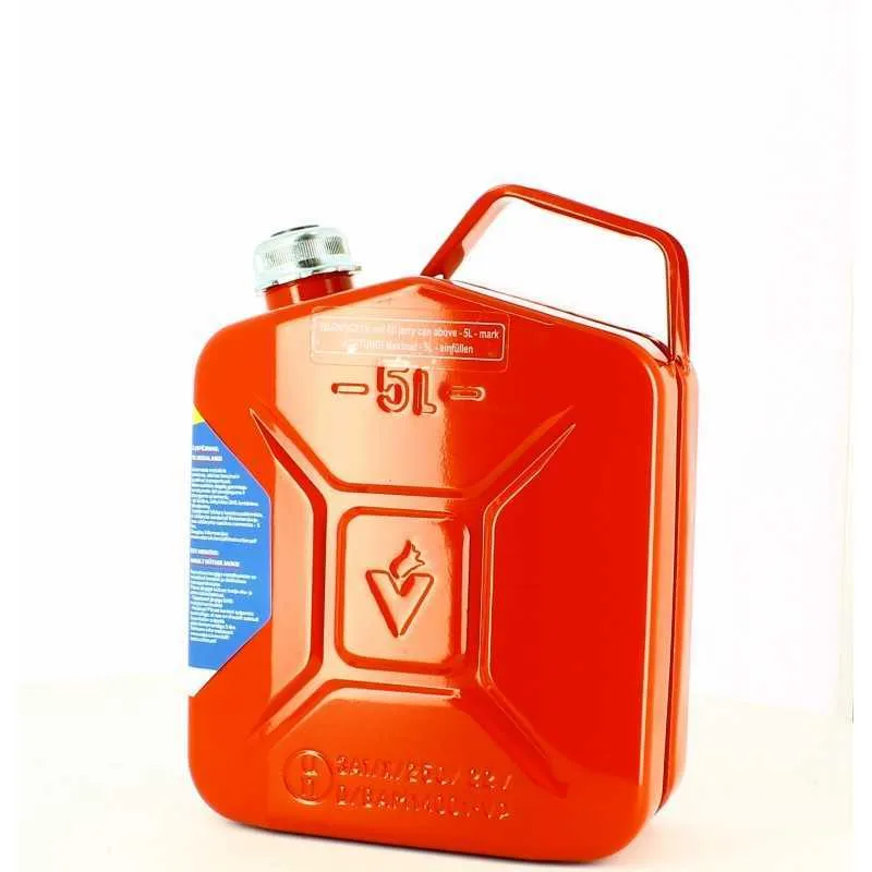 Portabicchieri Tema Tanica carburante metallo pro - lt. 5 rossa - con tappo vite magnetico