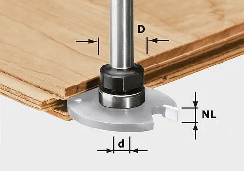 Fresa T Angolare Mandrino di fresatura Festool S8 1.5-5 KL16 499803