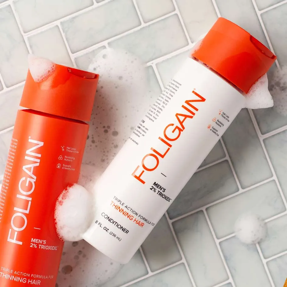 Balsamo FOLIGAIN Tripla Azione per Capelli Diradati per Uomo con 2% TRIOXIDIL®