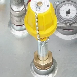Bisturi Monouso Indicatore di limite DENIOS per contenitori di carburante tipo KI-D 158-403