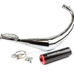 s6-9118904/re marmitta stage6 streetrace cromato cnc rosso / nero derbi / minarelli am6 stage6 rt