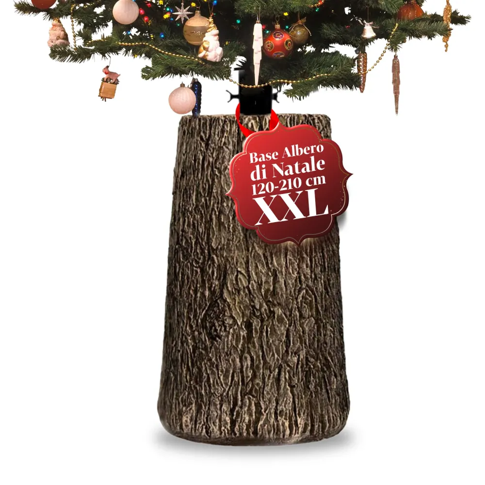 Base Realistica per Alberi di Natale XXL da 120 210 cm – Stile Tronco