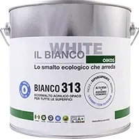 BIANCO 313 - SMALTO ALL'ACQUA UNIVERSALE ECOLOGICO OPACO - 2,25 LT