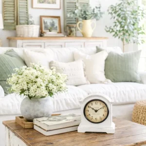 Orologio legno da tavolo Stile Shabby chic Clayre & Eef