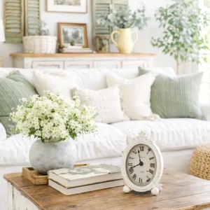 Orologio da Tavolo ovale Stile Shabby Chic – Clayre & Eef