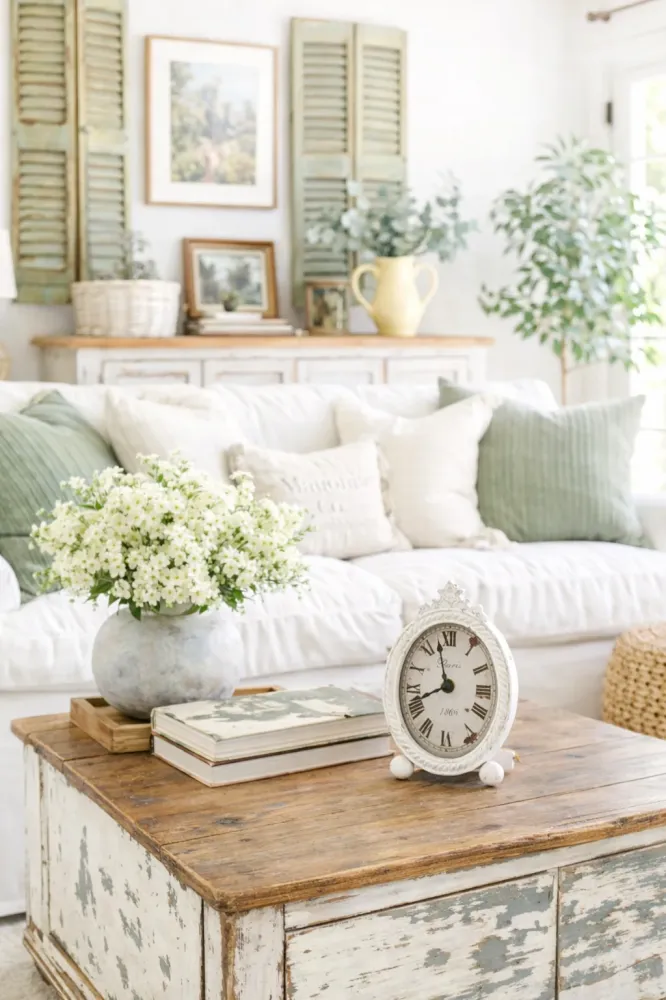 Orologio da Tavolo ovale Stile Shabby Chic – Clayre & Eef