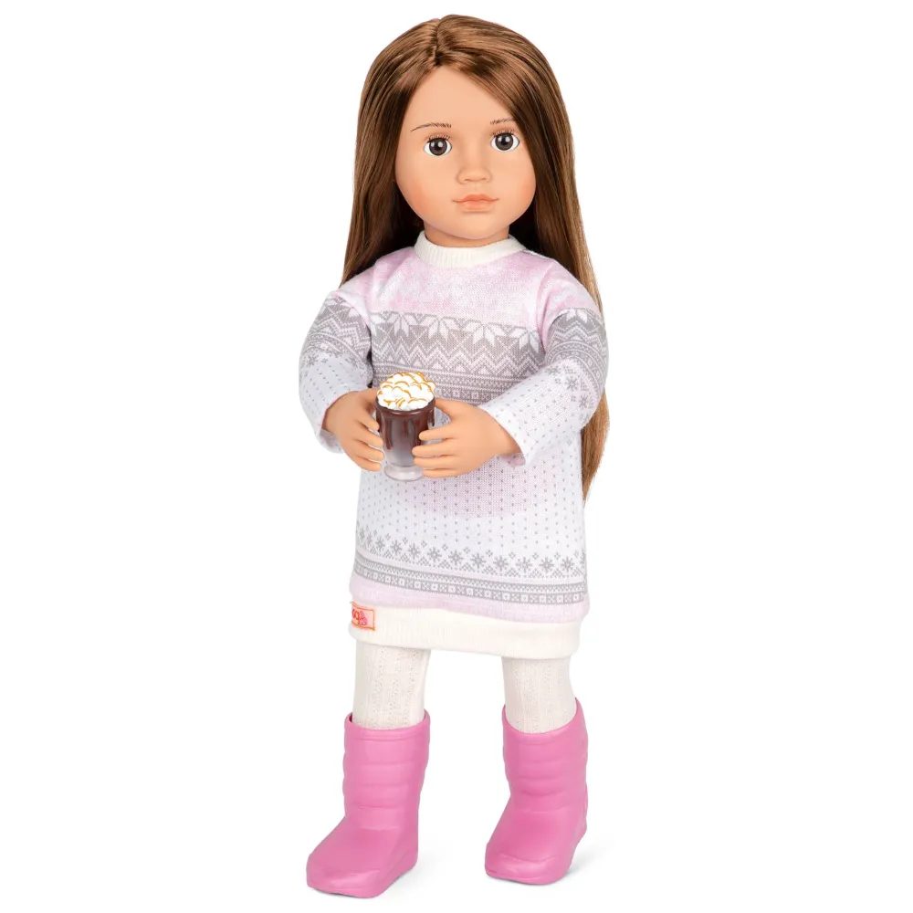 Our Generation Bambola Sandy per bambini stile invernale 46 cm