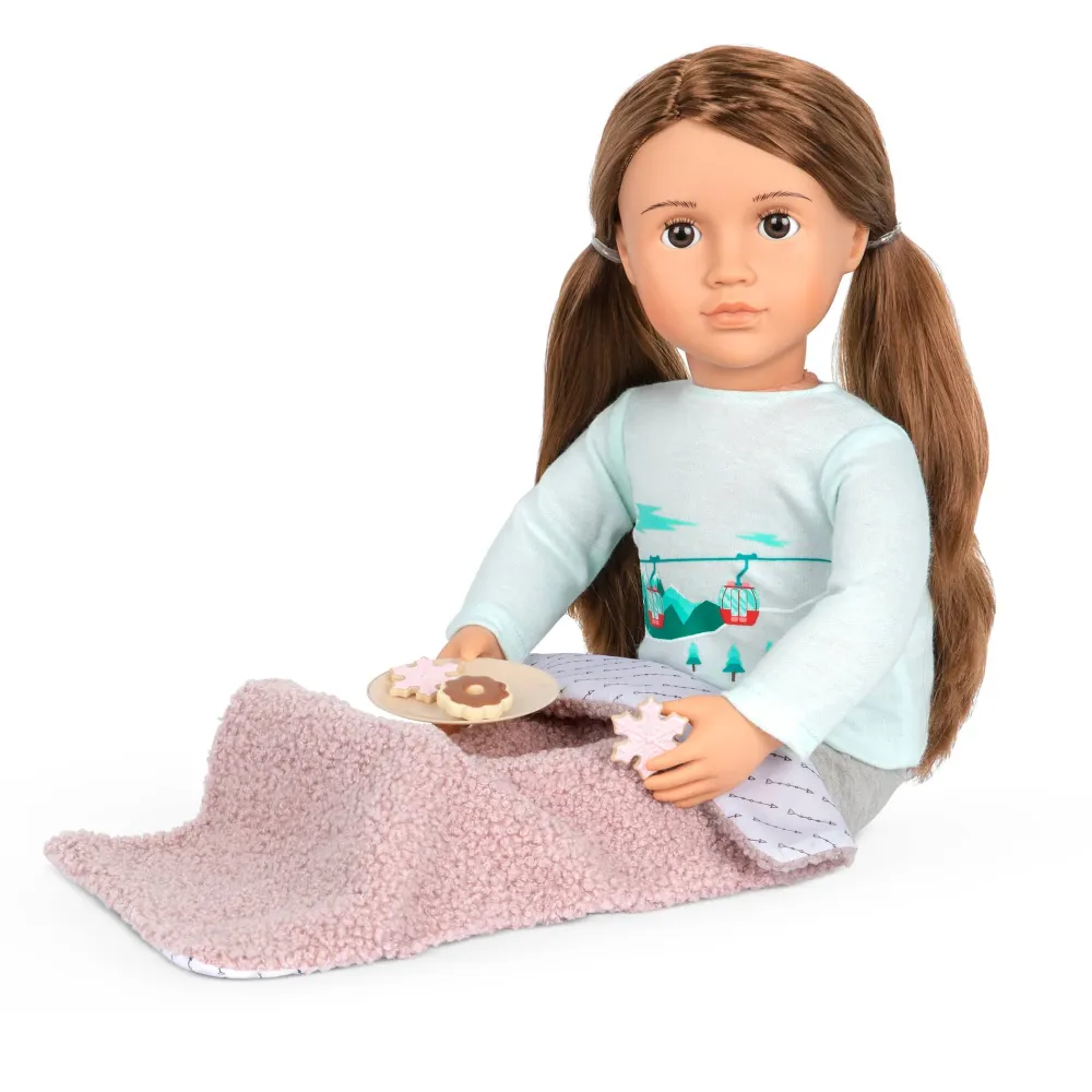 Our Generation Bambola Sandy per bambini stile invernale 46 cm