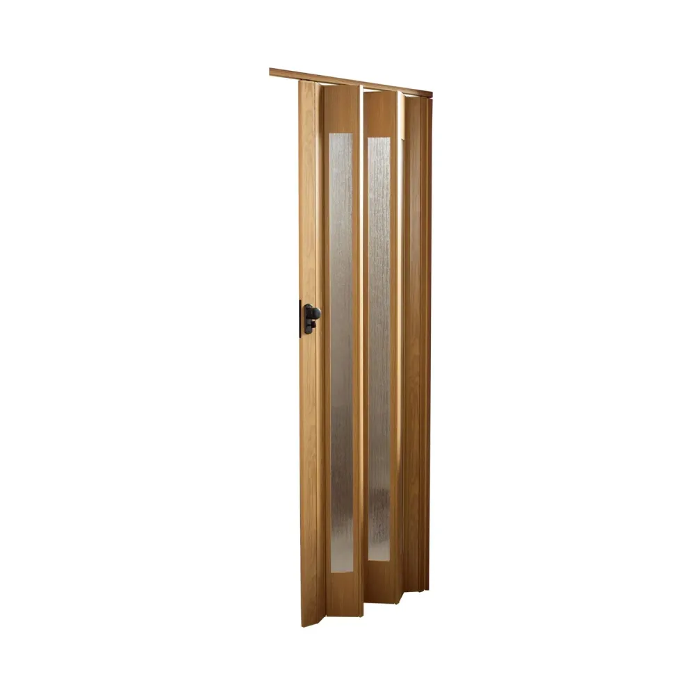 Porta Soffietto Pvc E Polistirene Con Inserti Ps 85x215cm Noce
