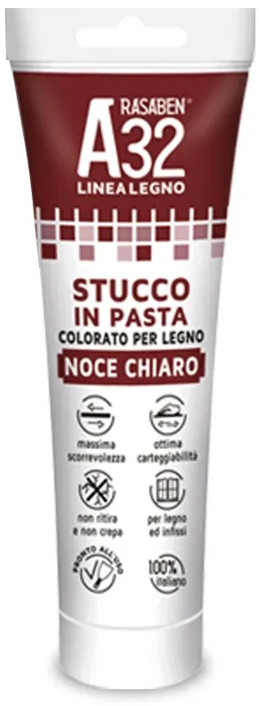 Rasaben STUCCO PASTA COLORATO PER LEGNO A32 CILIEGIO ml. 150
