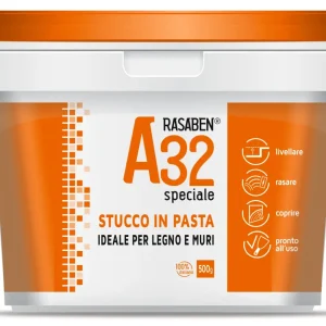 Rasaben STUCCO PASTA PER LEGNO E MURI A32 SPECIALE kg. 1