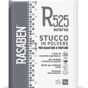 Rasaben STUCCO POLVERE PER ESTERNI R525 kg. 1