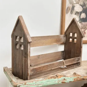 Scaffale legno stile chalet – modello Heidi 49x16x34 cm Boltze