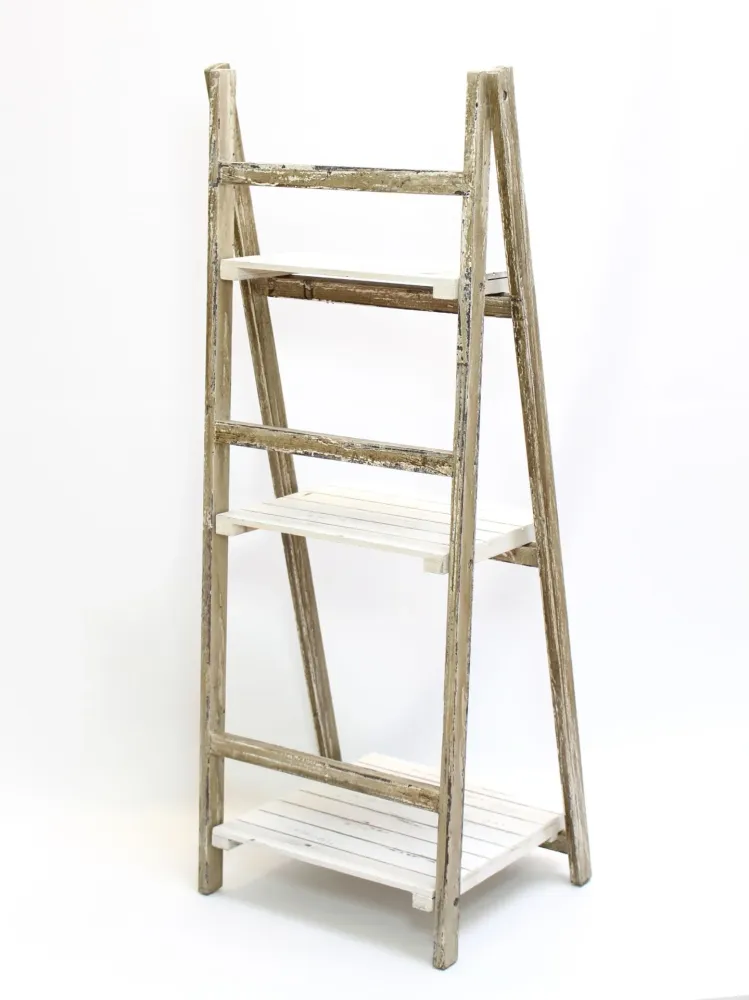 Scala Porta Piante Legno Stile Rustico Shabby
