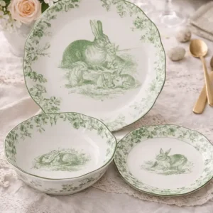 Servizio tavola Le Jardin 12 pezzi ceramica – set 4 posti dallo stile vintage