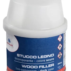Stucco legno bicomponente scuro 150 ml